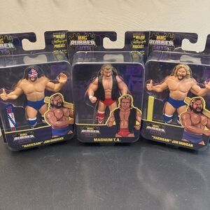 Big Rubber Guys Complete Series 6 Major Bendies Hacksaw Jim Duggan Magnum TA Red